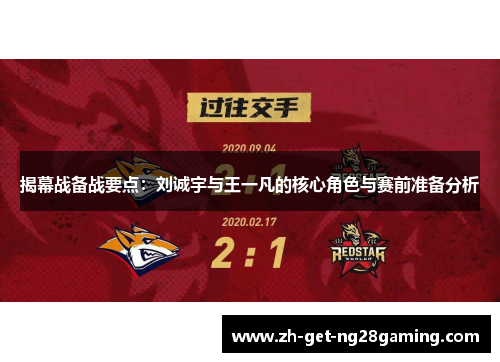 揭幕战备战要点：刘诚宇与王一凡的核心角色与赛前准备分析